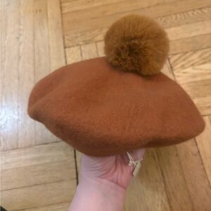 Madewell Rust Wool Beret